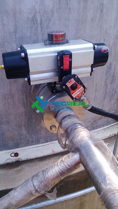 涂料生产中用气动球阀